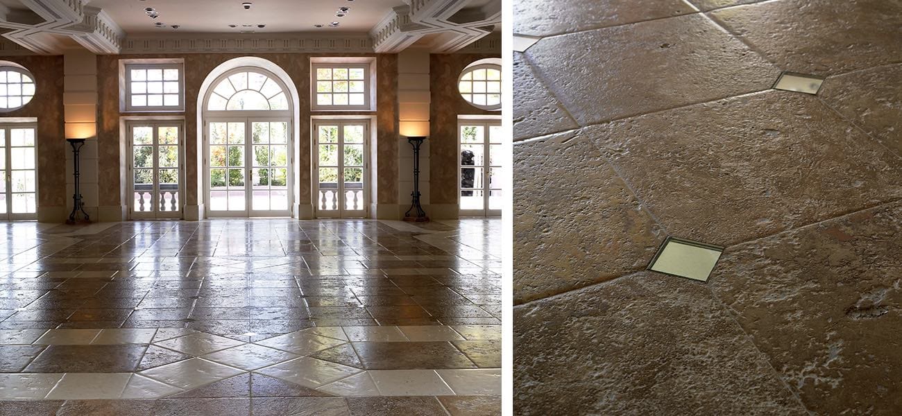 Decoración clásica con Travertino - classic decoration with Travertine