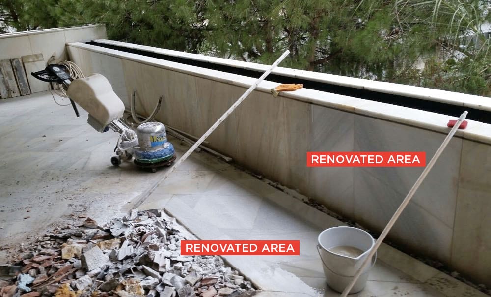 Texture modification of marble or natural stone 2