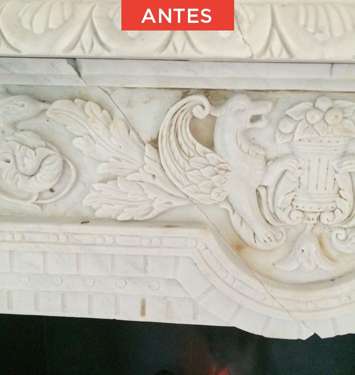 Restauración de mármol roto