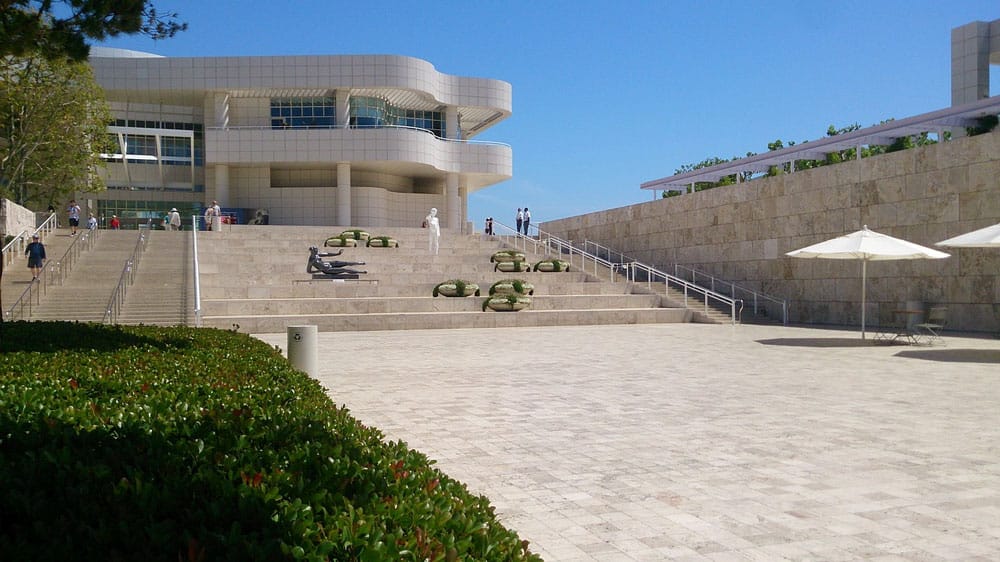 Suelos Travertino en el Getty Center - Travertine outdoor flooring Getty Center