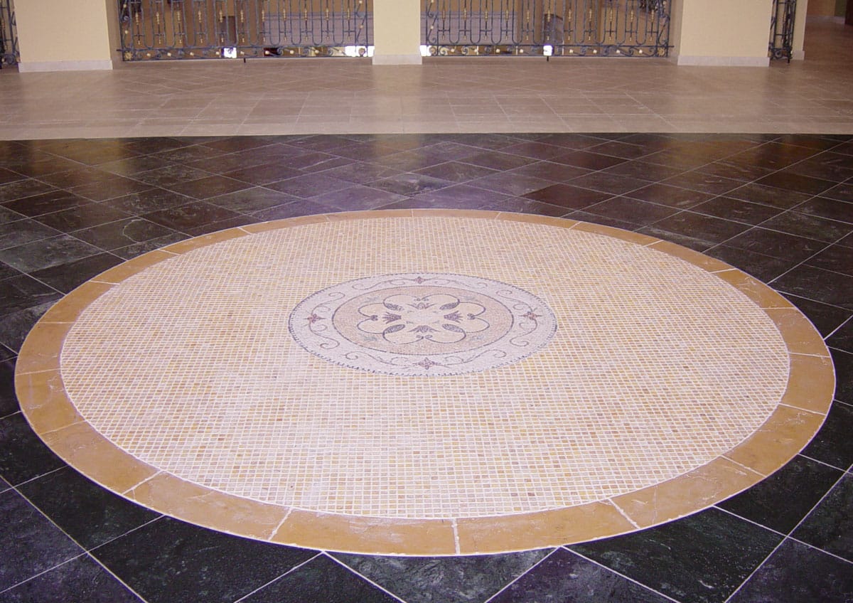 Oriental Green marble - Rosetón - Beatriz Palace - Mármol Verde Oriental