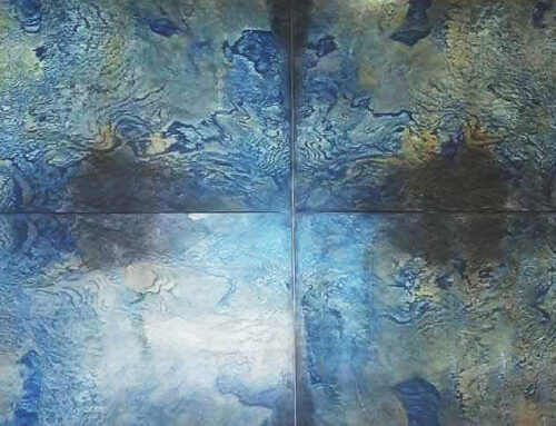 Book-matched marble: the mirror effect