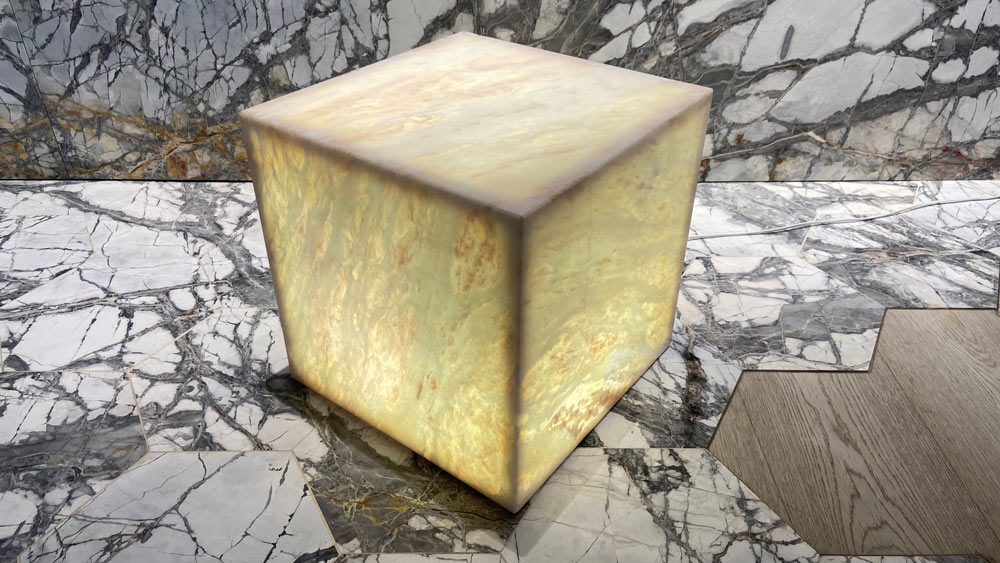 Backlit Savannah Pink marble - Mármol Savanah Rosa retroiluminado