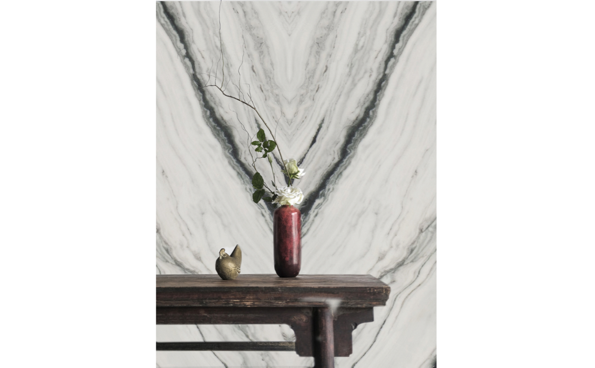 Pared de mármol - Harlequin White - Marble wall