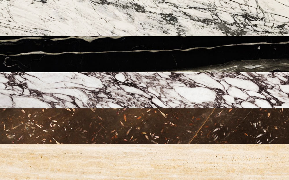 Tipos de dibujos y vetas en el mármol y la piedra natural - Types of drawings and veins in marble and natural stone