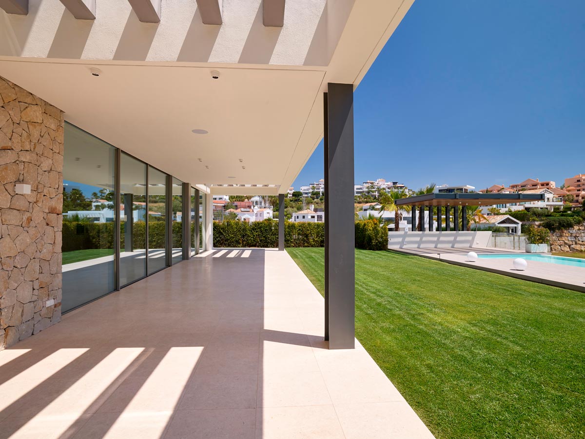Suelo de Travertino exterior - Villa IX - Exterior Travertine flooring