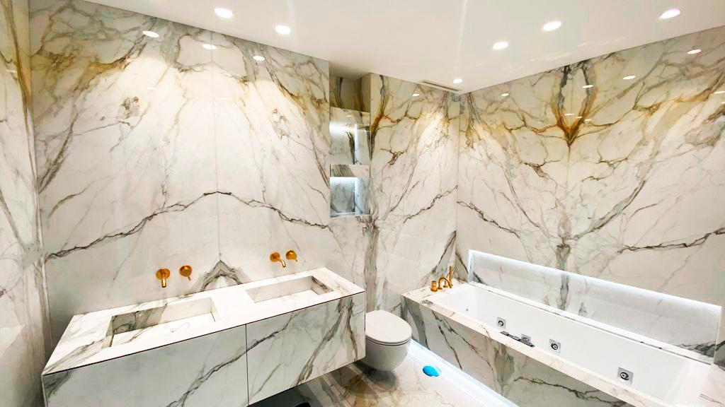 Baño mármol Calacatta - Calacatta bathroom