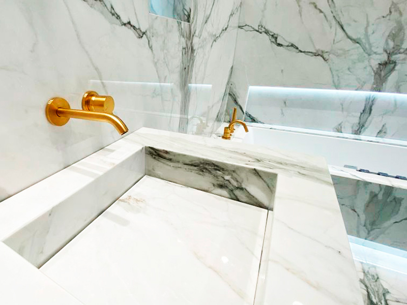 Baño mármol Calacatta - Calacatta bathroom