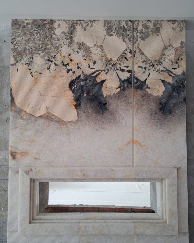 Chimeneas de cuarcita exótica - Exotic quartzite fireplaces