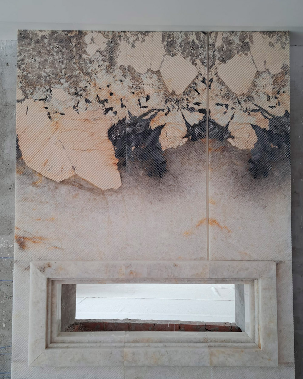 Chimeneas de cuarcita exótica - Exotic quartzite fireplaces